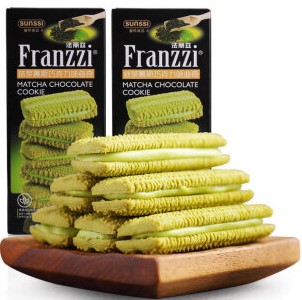  法丽兹 曲奇【抹茶慕斯巧克力味】夹心饼干零食 115g